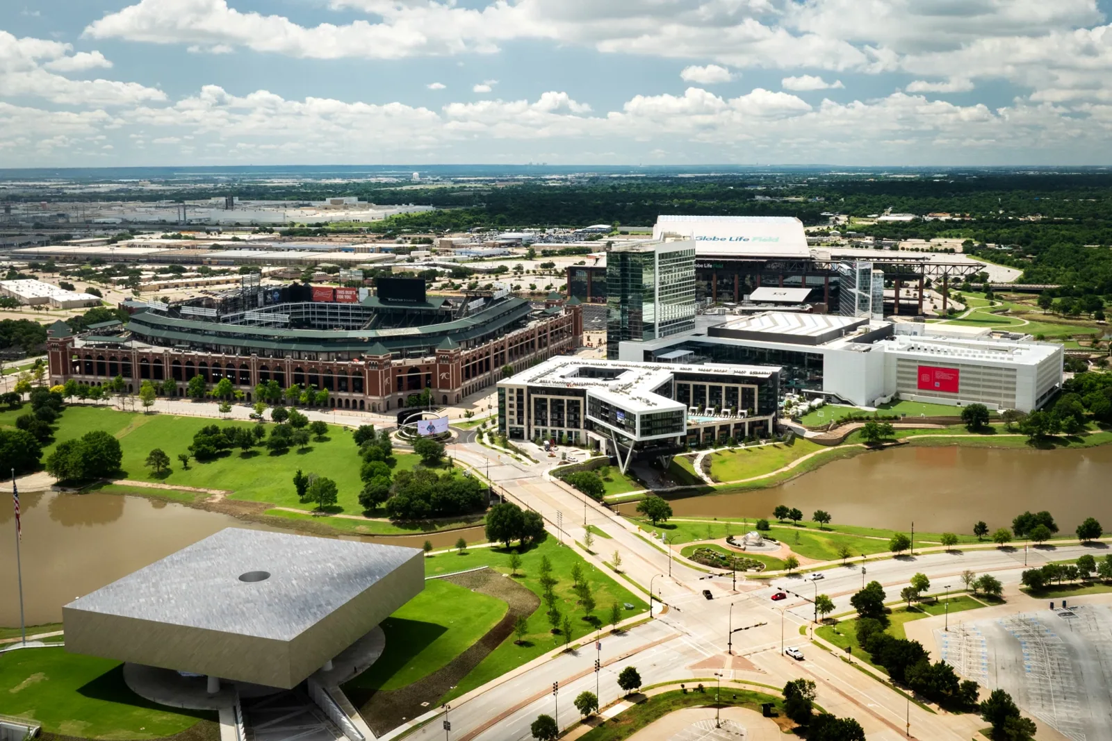 Commercial Roofing in Arlington Entertainment District